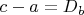 ${c-a= D_b}$