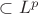 $\subset L^p$