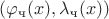 $(\varphi_{\text{ч}}(x), \lambda_{\text{ч}}(x))$