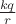 $\frac{kq}r$