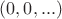 $(0,0,...)$