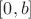 $\left[0,b\right]$
