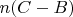 $n(C-B)$