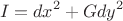 $$ I=dx^2 +Gdy^2 $$