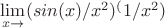 $\lim\limits_{x\to\0 }(sin(x)/x^2)^(1/x^2) $