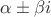 $\alpha\pm\beta i$