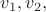 $v_1,v_2,$