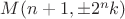 $M(n+1, \pm 2^n k)$