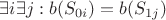 $\exists i\exists j:b(S_{0i})=b(S_{1j})$