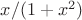 $x/(1+x^2)$