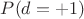 $P(d=+1)$