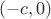 $(-c,0)$