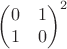 $\begin{pmatrix} 0 &1 \\ 1 & 0\end{pmatrix}^2$