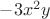 $-3x^2y$