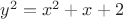 $y^2=x^2+x+2$