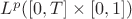 $L^p([0,T]\times[0,1])$