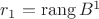 $r_1=\operatorname{rang} B^1$