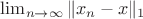 $\lim_{n \to \infty} \| x_n - x \|_1$