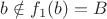 $b\notin f_1(b) = B$