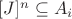 $[J]^n \subseteq A_i$