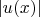 $\left\lvert u(x) \right\rvert$