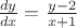 $\frac {dy} {dx} = \frac {y-2} {x+1}$