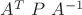 $A^T\ P\ A^{-1}$