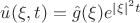 $\hat{u}(\xi,t)=\hat{g}(\xi)e^{\left\lvert \xi\right\rvert^2t}$