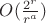 $O(\frac{2^r}{r^a})$