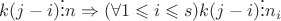 $k(j-i) \vdots n \Rightarrow (\forall 1\leqslant i \leqslant s) k(j-i) \vdots n_i$