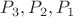 $P_3, P_2, P_1$