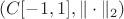 $(C[-1, 1], \|\cdot\|_2)$