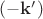 $(-\mathbf{k}')$