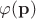 $\varphi(\mathbf {p})$