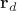 $\mathbf r_d$