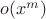 $o(x^m)$