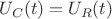 $U_C(t)=U_R(t)$ $U_C(t)=U_R(t)$