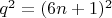 $q^2 = (6n + 1)^2$
