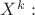 $X^k:$