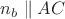$n_b \parallel AC$