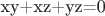 xy+xz+yz=0