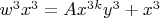 $w^3x^3 = Ax^{3k}y^3+x^3$