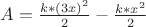 $ A=\frac{k*(3x)^{2}}{2}-\frac{k*x^{2}}{2} $