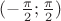$(-{\pi\over2};{\pi\over2})$