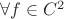 $\forall f \in {C^2}$