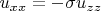 $u_{xx}=-\sigma u_{zz}$
