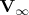 $\mathbf{V}_\infty$