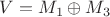 $V=M_1\oplus M_3$
