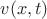 $v(x, t)$