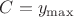 $C=y_{\max}$